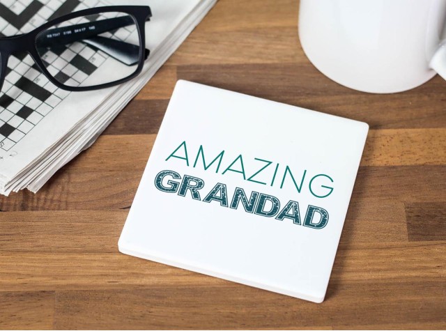 Amazing Grandad Ceramic Coaster